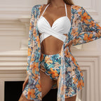 Conjunto Biquíni Com Saída De Praia 3 Peças