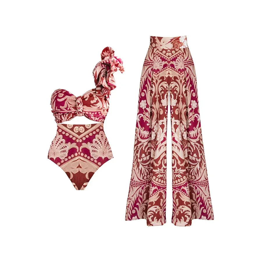 Conjunto Maiô Saída De Praia Julienne Braga