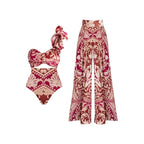 Conjunto Maiô Saída De Praia Julienne Braga