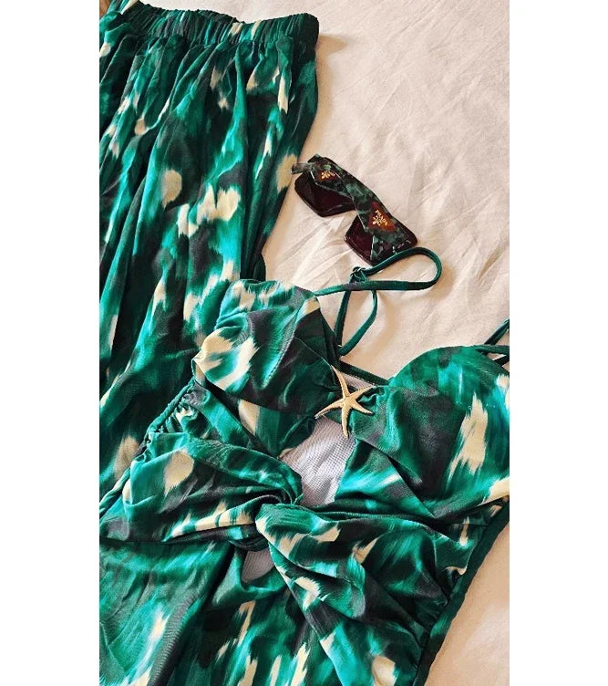 Conjunto Maiô Saia Flaviana Andrade