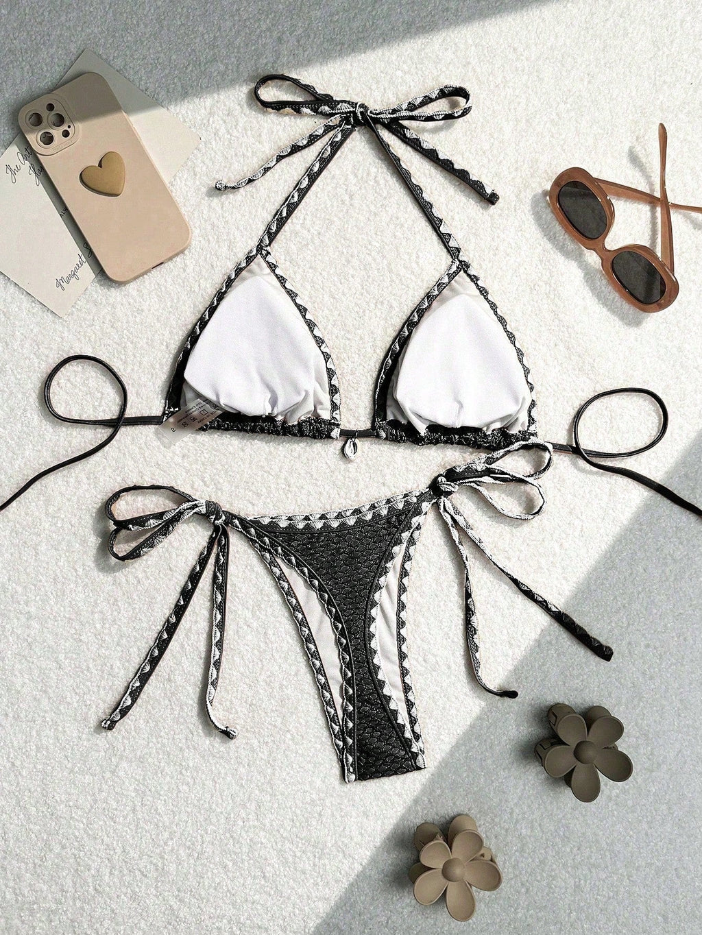 Biquíni Casual Com Alça No Pescoço