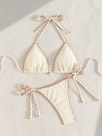 Biquíni Casual Com Alça No Pescoço